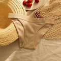 M-XL Women&#39;s Thread Cotton Underwear Large Size Sexy Seamless Panties Simple Low Waist Girls Thong Briefs