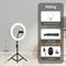 10&quot; 26cm LED Selfie Ring Light Photography Video Light RingLight Phone Stand Tripod Fill Light Dimmable Lamp Trepied Streaming