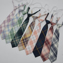 Shirt Necktie Women College Style JK Plaid Uniform  Detachable Collars Removable Ties Apparel Accessories галстук женский