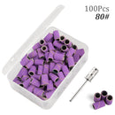 100pcs 80''/120''/180" Nail Art Sanding Bands Gel Polish Remover Tool Accessory for Electric Nail Machine Nail Drill Bits