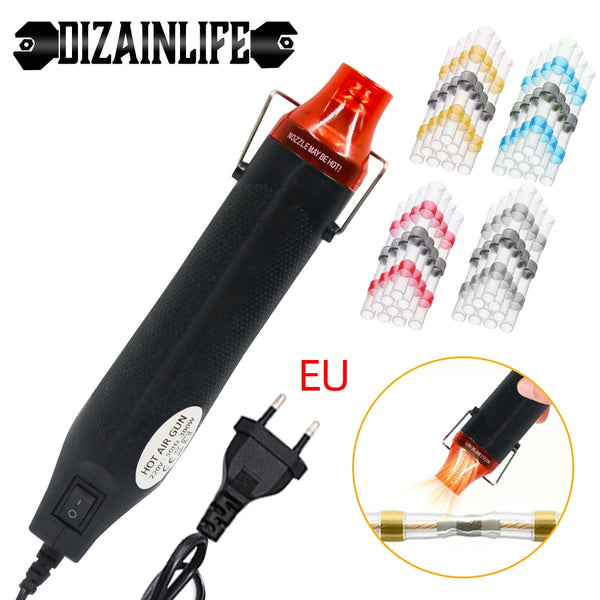 300W Hot Air Heat Gun Electric Power Temperature Blower Mini Tool for DIY Shrink Tubing Soldering Wrap Plastic Rubber Stamp