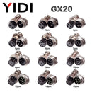 YIDI 5/10Set GX12 GX16 GX20 2 3 4 5 6 7 8 9 10 12 14 15 Pin Male Female Lc Cable Aviator Aviation Circular Connector Plug Socket