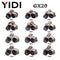 YIDI 5/10Set GX12 GX16 GX20 2 3 4 5 6 7 8 9 10 12 14 15 Pin Male Female Lc Cable Aviator Aviation Circular Connector Plug Socket