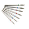 7pcs/Set Diamond Nail Drill Bit Rotery Electric Milling Cutters For Pedicure Manicure Files Cuticle Burr Nail Tools Accessories