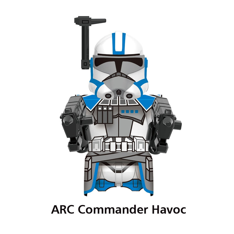 DISNEY ARC Clone Troopers Building Blocks LUKE Skywalker Mandalorians Boba Fett Palpatine Yoda R2D2 Bricks Action Figures Toys
