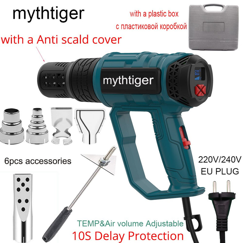 2000W LCD/NO LCD Heat Gun Variable Temperature Advanced Electric Hot Air Gun Power Tool Hair dryer for soldering Thermoregulator
