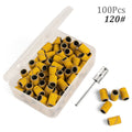 100pcs 80''/120''/180" Nail Art Sanding Bands Gel Polish Remover Tool Accessory for Electric Nail Machine Nail Drill Bits