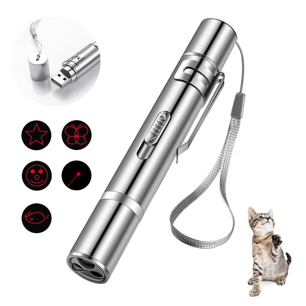 USB Charging Pet Cat Dog Indoor & Outdoor Cat Mouse Toys Kitten Toy Cat Toys Pet Laser Chase Play