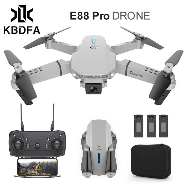 KBDFA E88 Pro Quadcopter 4K HD WIFI FPV Drone 1080P Camera Height Hold RC Foldable Quadcopter Dron Rc Helicopter Drone Gift Toy