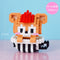 Disney DIY LinaBell assembly buildding blocks Goofy Pluto Anime Mini Action Figures Educational Toys kids Birthday Gifts