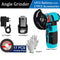 12V Brushless Angle Grinder 2PCS Lithium Battery 500W 19500Rpm Cordless Mini Polishing Machine Diamond Cutting Grinder