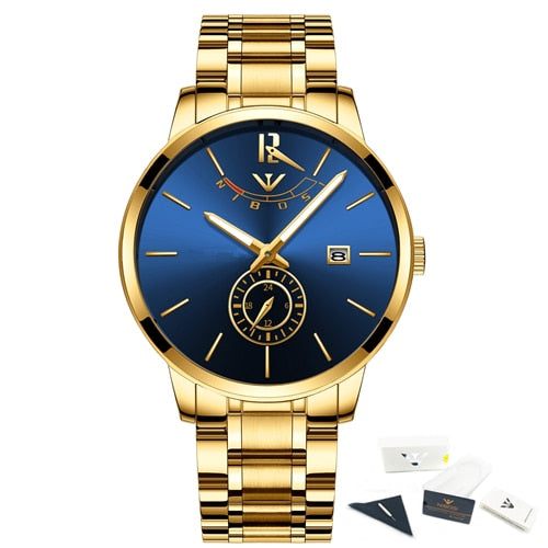 NIBOSI Relogio Masculino Mens Watches Top Brand Luxury Famous Men&