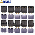 10 x Amass XT60+ XT60H XT30U XT90H Plug Connector With Sheath Housing 5 Male 5 Female (5 Pair )