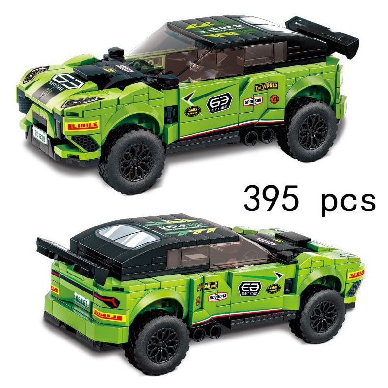 Racing Car City Speed Champions Sports Model Building Blocks DIY Bricks Kids Toy Classic Rally Super Racers Vehicle f1 technique