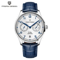 PAGANI DESIGN 41MM Pilot Watch Sapphire Glass Power Reserve Automatic Mechanical Watches Men&#39;s Stainless Steel Waterproof Clock