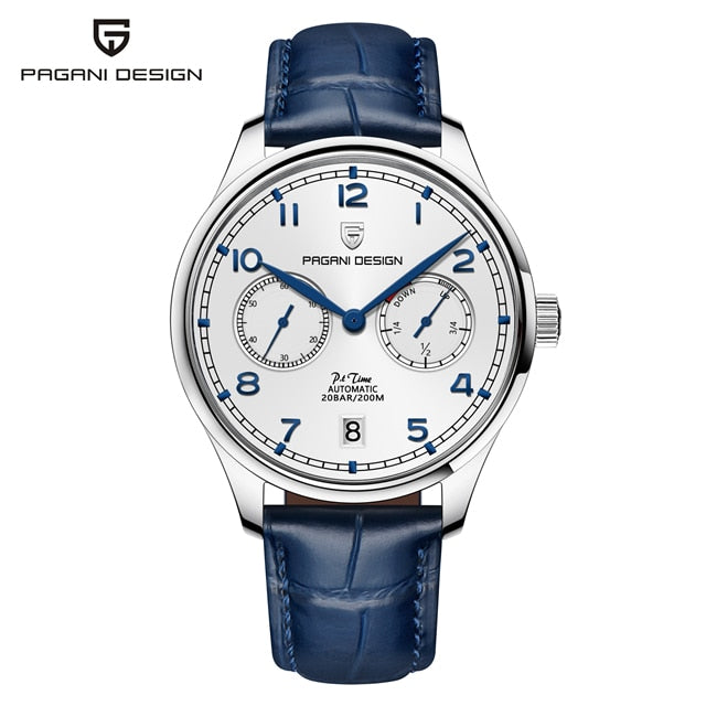 PAGANI DESIGN 41MM Pilot Watch Sapphire Glass Power Reserve Automatic Mechanical Watches Men&