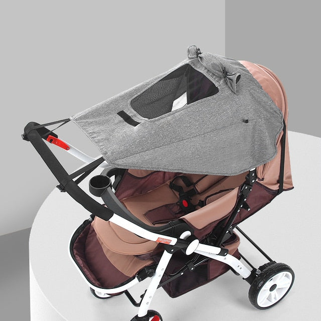 Universal Baby Stroller Accessories Sun Shade Cover UV Protection Sunshade Carriage Canopy Cover for Pram BabyCar Seat Sun Visor
