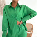 Print Shorts Suits Woman Vintage Long Sleeve Shirt And Short Pants Suit Two Piece Set Female Casual Outfit