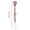 1pc Crochet Bunny Baby Pacifier Clip Chain BPA Free Wooden Beads Appease Soother Chain Clips Newborn Dummy Holder Nipple Clip