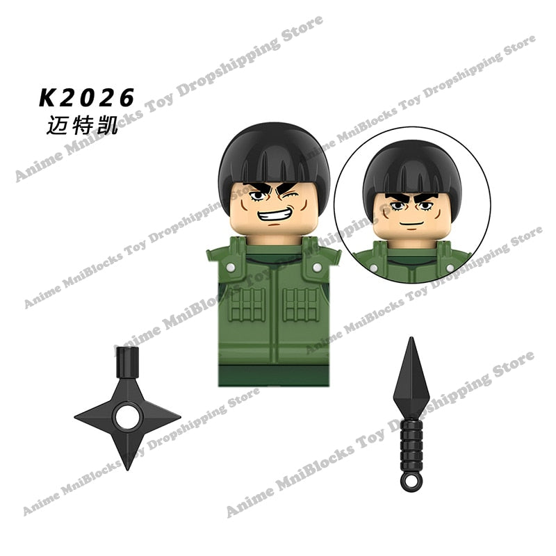 Naruto Sasuke Sakura Kakashi Obito Jiraiya Tsunade anime dolls Mini Action toy Figures cartoon Assemble blocks kid Birthday gift