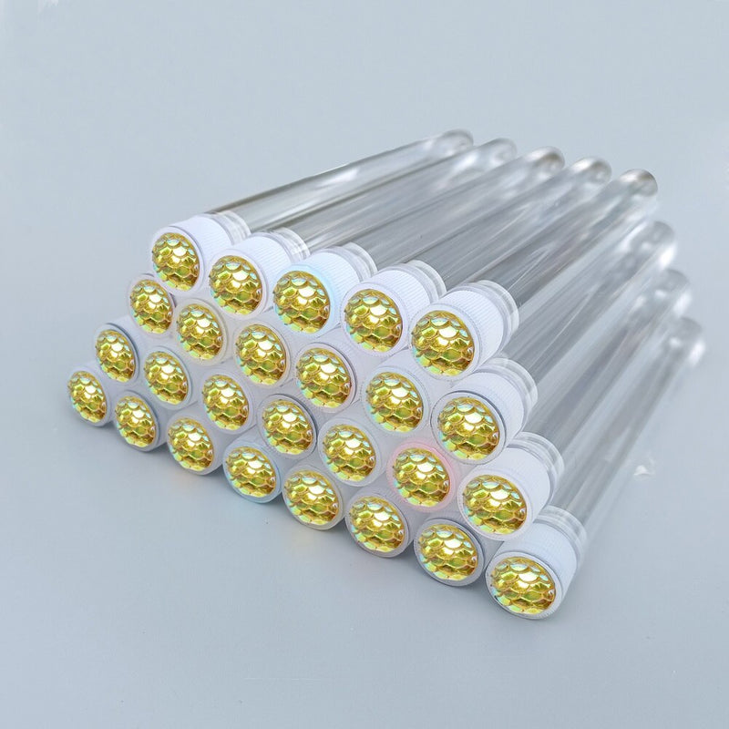 50pcs Reusable Eyelash Brush Tube Eye Lash Brush Eyebrow Brush Resin Drill Replaceable Mascara Wand Brushes Dust-proof