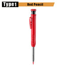 Solid Carpenter Pencil Set Woodworking Tools Mechanical Pencil 3 Colors Refill Construction Job Tools Carpentry Marking Scriber