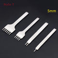 3/4/5/6mm Spacing Punch Tool For Leather Hole Punches Tool Lacing Stitching Sewing DIY Leather Craft Tools 1/2/4/6 Prong