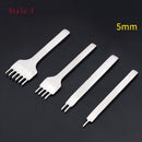 3/4/5/6mm Spacing Punch Tool For Leather Hole Punches Tool Lacing Stitching Sewing DIY Leather Craft Tools 1/2/4/6 Prong