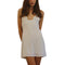Summer Women Satin Silky Spaghetti Strap Split Long Dress Elegant Sleeveless Backless Club Party Beach Sexy Vestito 2021