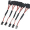 5pcs/lot 100/150/200/300/500mm RC Servo Y Extension Cord Cable Lead Wire For RC Servo JR Futaba RC Airplane Helicopter Car DIY