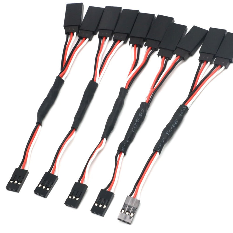 5pcs/lot 100/150/200/300/500mm RC Servo Y Extension Cord Cable Lead Wire For RC Servo JR Futaba RC Airplane Helicopter Car DIY