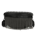 Luxury Woman Chest Bag Fashion Tassel Leather Large Capacity Crossbody Chest Bag Women Waist Bag Casual Rivet Desing Travel Pack