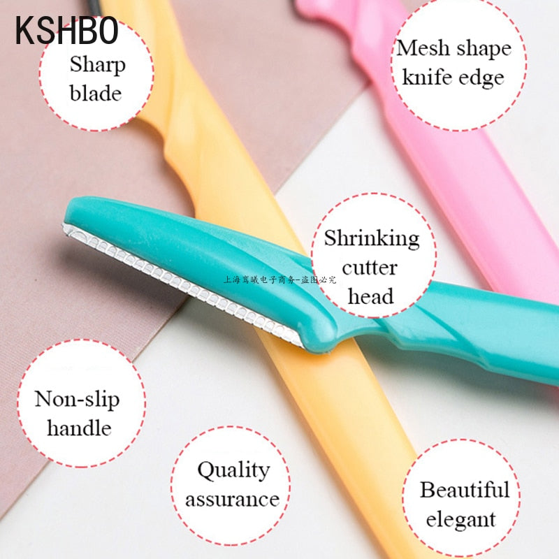 3/10/15 Pcs Professional Trimmer Safe Blade Shaping Knife Eyebrow Blades Face Hair Removal Scraper Shaver Makeup Beauty Tools