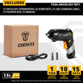 DEKO DKCS3.6O1/DCS3.6DU2 Electric Cordless Screwdriver  Keyless Chuck Charging Battery