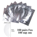 50/100pairs Eyelash Extension Paper Patches Grafted Eye Stickers 7 Color Eyelash Under Eye Pads Eye Paper Patches Tips Sticker