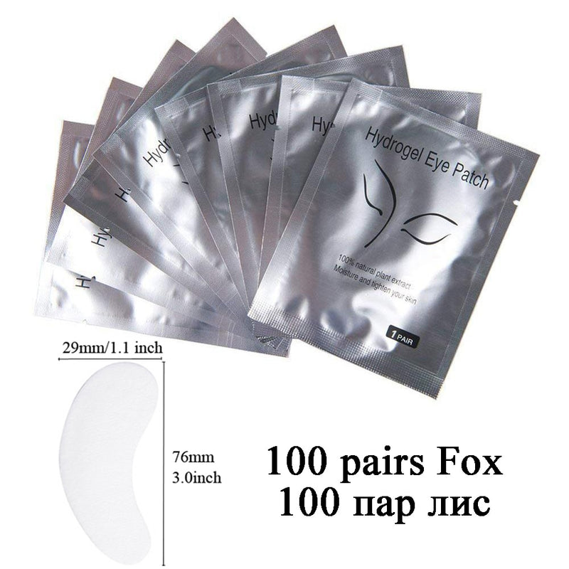 50/100pairs Eyelash Extension Paper Patches Grafted Eye Stickers 7 Color Eyelash Under Eye Pads Eye Paper Patches Tips Sticker