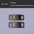 2pcs/pair Shoelace Buckle Metal Shoelaces AF1 Shoelaces Buckle Accessories Metal Lace Lock DIY Sneaker Kits Metal Lace Buckle