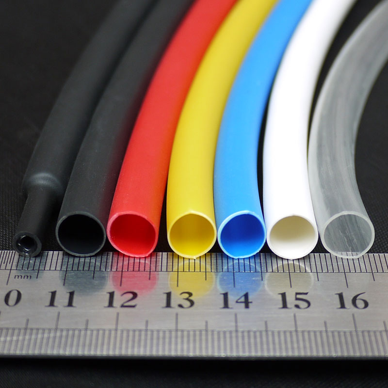 1.6/2.4/3.2/4.8/6.4/7.9/9.5/12.7mm Dual Wall Heat Shrink Tube Thick Glue 3:1 ratio Shrinkable Tube Adhesive Lined Wrap Wire Kit