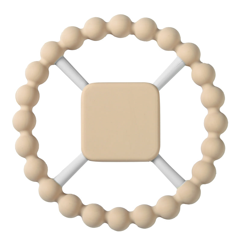 1pc Baby Teether Silicone Bracelet BPA Free  Cute Animal Silicone Pendant Wood Ring  Teething Rattle for Baby Accessories Toys