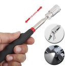 Telescopic Magnetic Pen with Light Mini Portable Magnet Pick Up Tool Extendable Pickup Rod Stick for Picking Up Screws Nut Bolt
