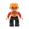 Big Size Action Figures City Princess Policemen Family Building Block Doll Character Accessory Toys Assembly Children Kids Gift
