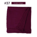Muslim Women Stretchy Jersey Hijab Plain Cotton Jersey Hijabs  Islamic Soft Turban Head Wraps Headscarf 170X60cm