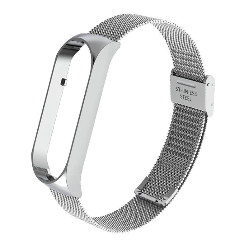 Strap For Xiaomi Mi Band 7 6 4 5 Wrist Metal Bracelet Screwless Stainless Steel for Mi Band 7 6 4 3 5 Strap Wristbands Pulseira