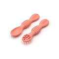 Baby Meal Spoon Set Food Grade Silicone Sticky Spoon Children Sticky Spoon Soup Spoon Fruit Color Silicone Training Spoon