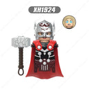 LG1002 Disney Building Blocks Luminous With Motorcycle Plastic mini action toy Figures Children Toys birthday gifts