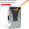 DIENQI Carbon Fiber Card Holder Mini Slim Wallet Men Aluminum Metal RFID Magic Wallet Small Thin Male Purses Money Bag Vallet