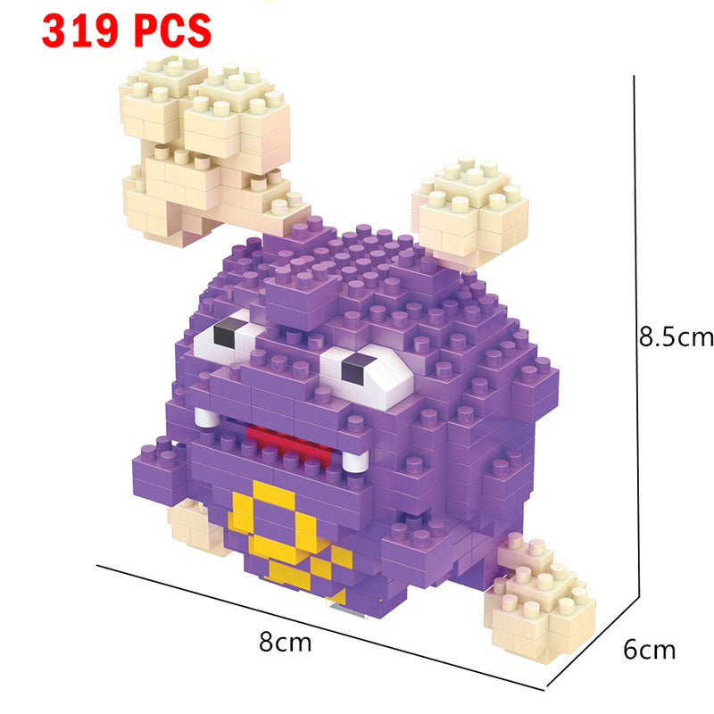Pokemon Small Building Pokemon Blocks Small Cartoon Picachu Animal Model Education Game Graphics Pokemon Toys For Kids Birthday