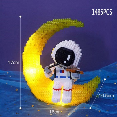 200-2880pcs Mini Micro Rocket Building Blocks Space Moon Satellite Astronaut Diamond Bricks Constructor Toys for Children Gifts