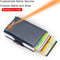 Top Quality Rfid Wallet Men Money Bag Mini Purse Male Aluminium Card Wallet Small Clutch Leather Wallet Thin Purse Carteras 2022