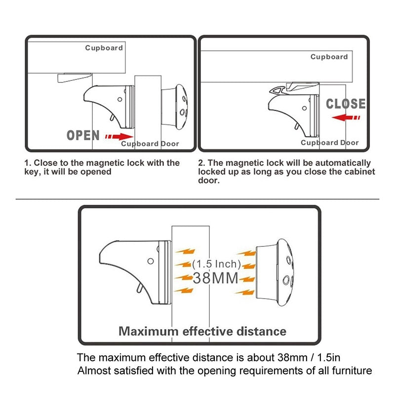 1Set Child Lock Children Protection Baby Safety Lock Drawer Latch Cabinet Door Lock Limiter Children Security Locks